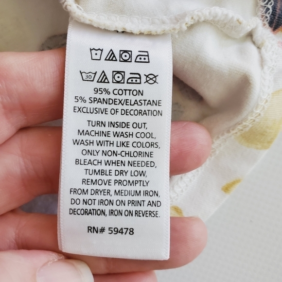 K1189 * Tommy Bahama Girls Lemon Tank White Yellow Size 24M - Picture 6 of 7